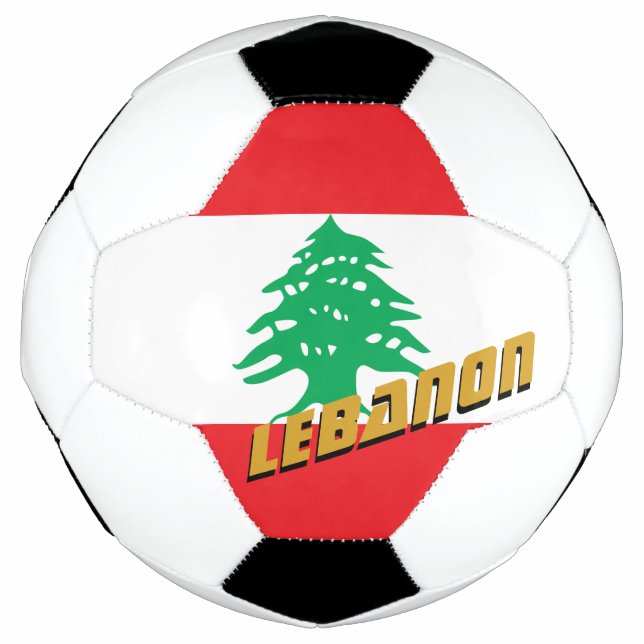 Ballon De Foot Liban Football & drapeau libanais / Sport (Devant)