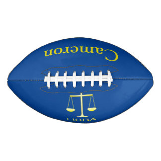 Ballon De Foot Libra Golden Scales Star Sign Nom personnalisé