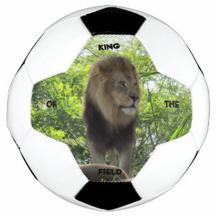 Ballon De Foot Lion - Roi du Champ - Bal de Football