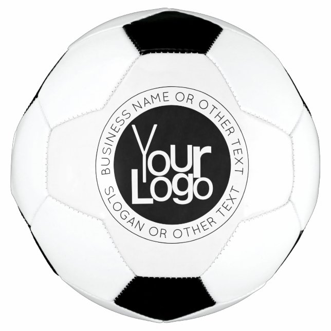 Ballon De Foot Logo d'entreprise et texte moderne simple modifiab (Devant)