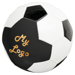 Ballon De Foot Logo d'entreprise noir