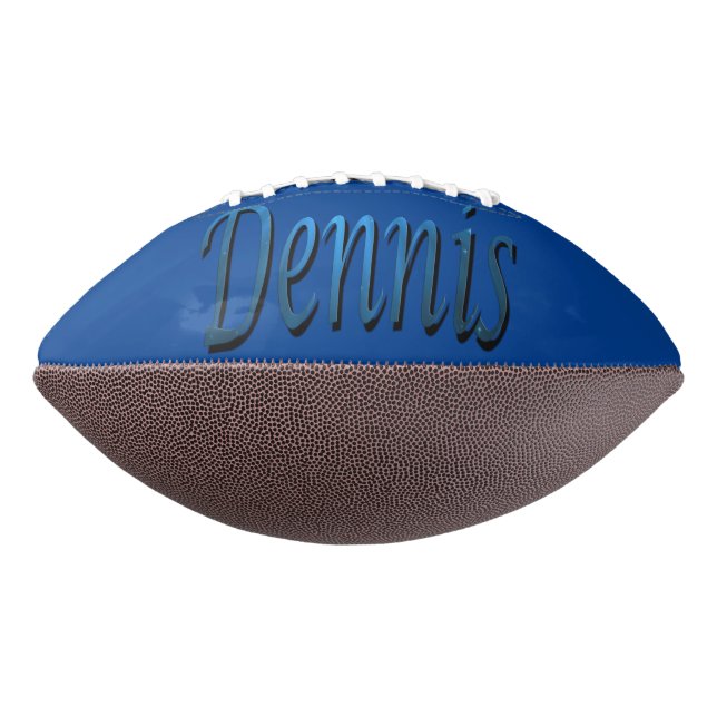 Ballon De Foot Logo du nom Dennis, (Tourné à 270°)