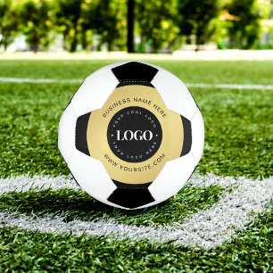 Ballon De Foot Logo et texte personnalisés Gold Entreprise Marque