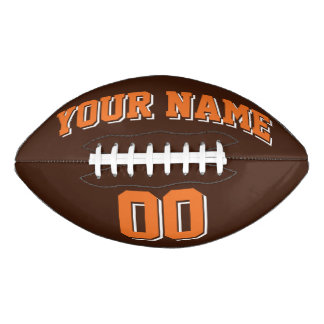 Ballon De Foot L'ORANGE BROWN ET LE Football BLANC