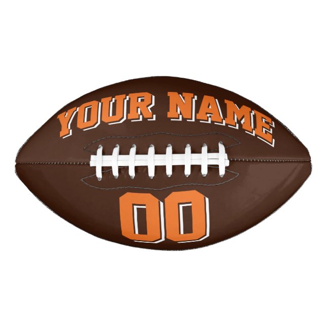 Ballon De Foot L'ORANGE BROWN ET LE Football BLANC (Devant)