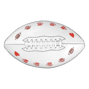 Ballon De Foot Love American Football - Gridiron Fans Heart