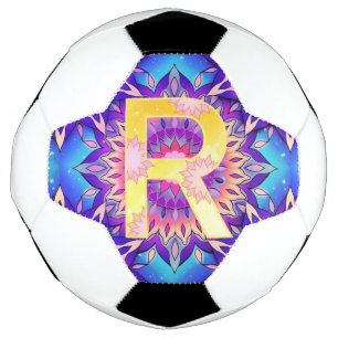 Ballon De Foot Mandala de l'alphabet R
