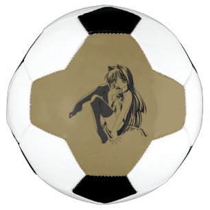 Ballon De Foot Manga, Neko Catgirl Furry Kawaii Loli