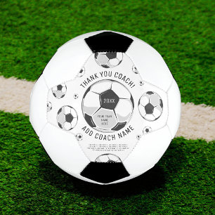 Ballon De Foot Merci Entraîneur de football Noir & Blanc Joueurs