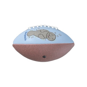 Ballon De Foot Mignonne manatée bébé avec bulles illustration