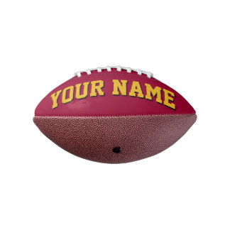 Ballon De Foot Mini MAROON ET GOLD Football Personnalisé