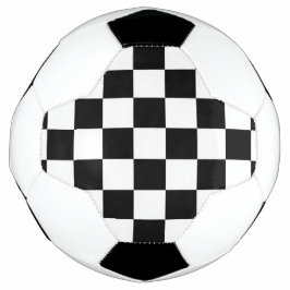 Ballon De Foot Minimalist Retro Checkered – Monochrome Streetwear
