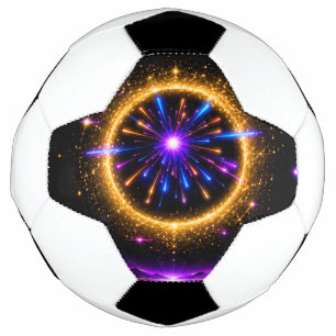 Ballon De Foot Miroir Compact Neon Galaxy