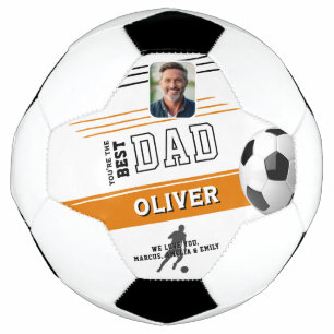 Ballon De Foot Modern Best Papa Père Keepsaké Photo Football