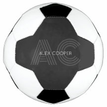 Monogramme moderne noir et gris