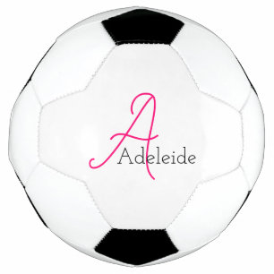 Ballon De Foot Monogramme rose lunaire