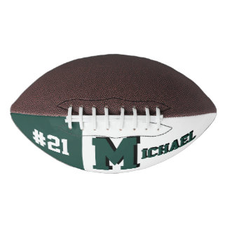 Ballon De Foot Monogramme vert et blanc