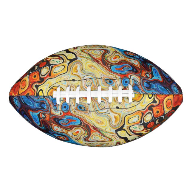 BALLON DE FOOT MOTIF ABSTRAIT OIL (Devant)