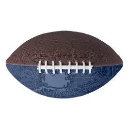 Ballon De Foot Motif de circuit Geek bleu