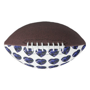 Ballon De Foot Motif de coeur bleu
