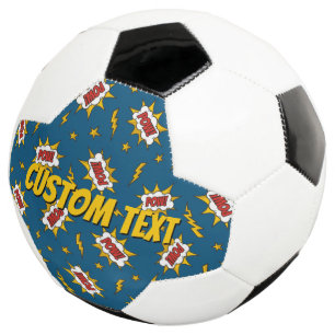 Ballon De Foot Motif d'effet sonore de bande dessinée