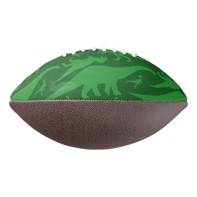 Ballon De Foot Motif Dinosaur Vert (Tourné à 270°)