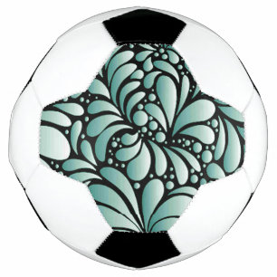 Ballon De Foot Motif Fleur désirable en Minty Green