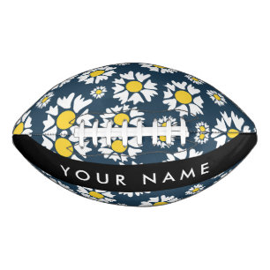 Ballon De Foot Motif Marguerite, Marguerites Blanches, Votre Nom