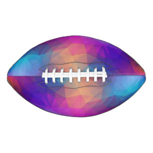 BALLON DE FOOT MOTIF TRIANGLE RAINBOW