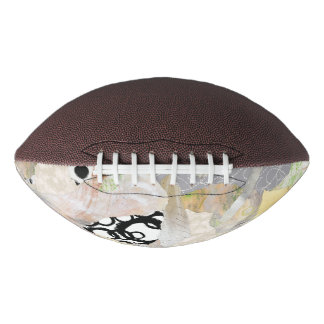 Ballon De Foot Neutral Elegant Abstract Collage Design