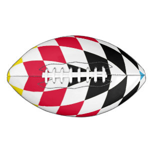 Ballon De Foot Noir rouge jaune Bavaria Motif Drapeau Diamant