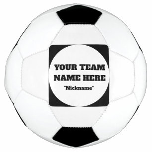 Ballon De Foot Nom d'équipe de football personnalisable simple