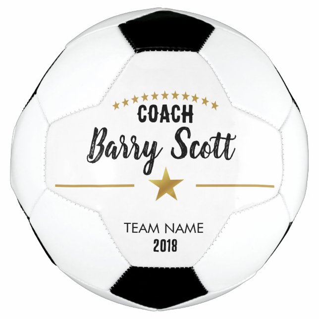 Ballon De Foot Nom du joueur de football entraîneur personnalisé  (Devant)