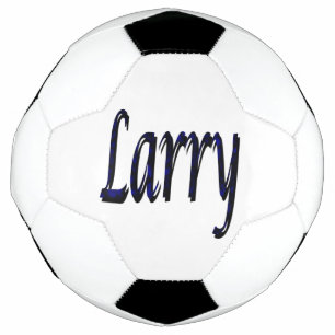Ballon De Foot Nom Larry bleu, balle de football