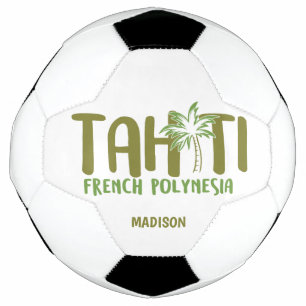 Ballon De Foot Nom personnalisé et couleur Tahiti