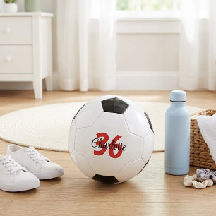 Ballon De Foot Nom personnalisé et numéro de maillot pour enfants