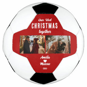 Ballon De Foot Notre Premier Noël Ensemble 2 Photos