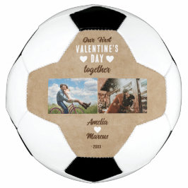 Ballon De Foot Notre première Saint Valentin Ensemble 2 Photos