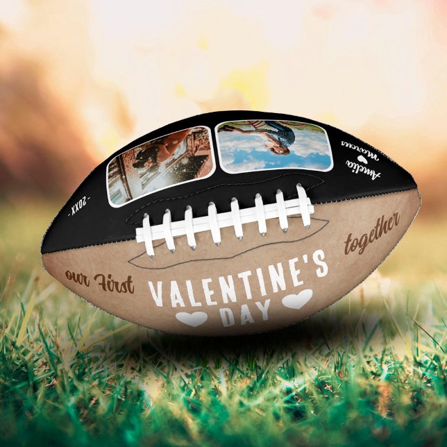 Ballon De Foot Notre première Saint Valentin Ensemble 2 Photos (Créateur téléchargé)