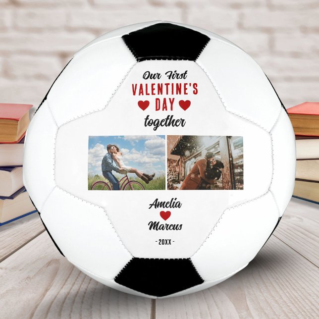 Ballon De Foot Notre première Saint Valentin Ensemble 2 Photos (Créateur téléchargé)