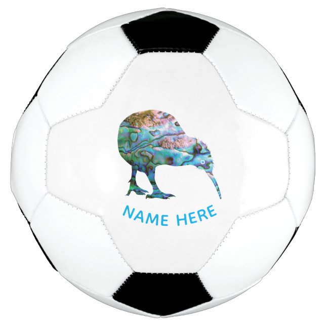 BALLON DE FOOT NOUVELLE-ZÉLANDE PERSONNALISÉE KIWI PAUA SOCCER BA (Devant)
