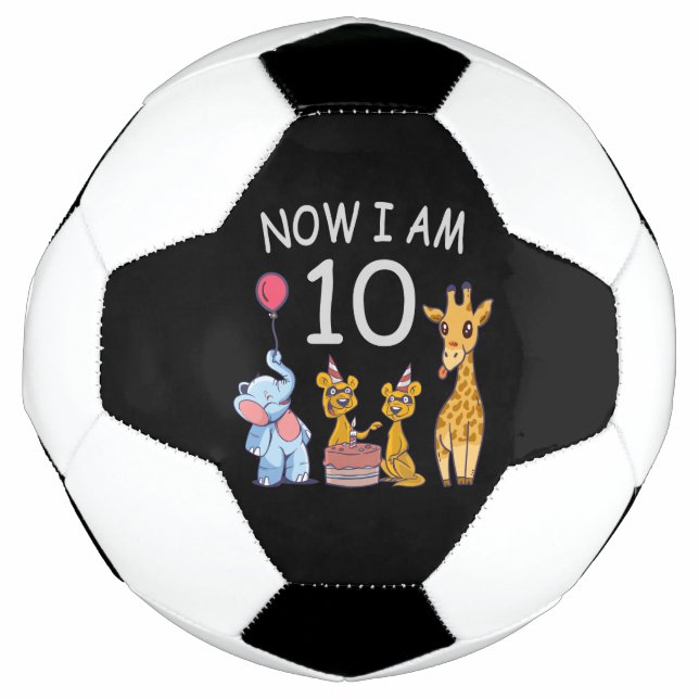 Ballon De Foot Now I, 10 ans d'âge 10 Birthday (Devant)