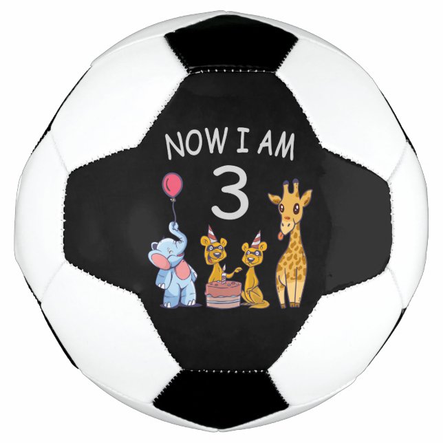 Ballon De Foot Now I le 3e jour du Birthday (Devant)