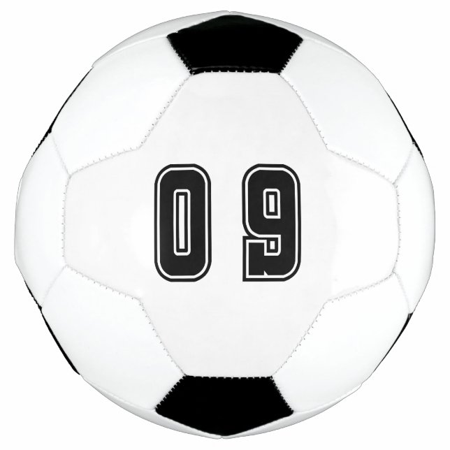 Ballon De Foot Numéro 09 (Devant)