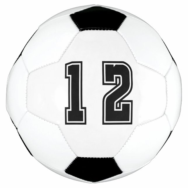 Ballon De Foot Numéro 12 (Devant)