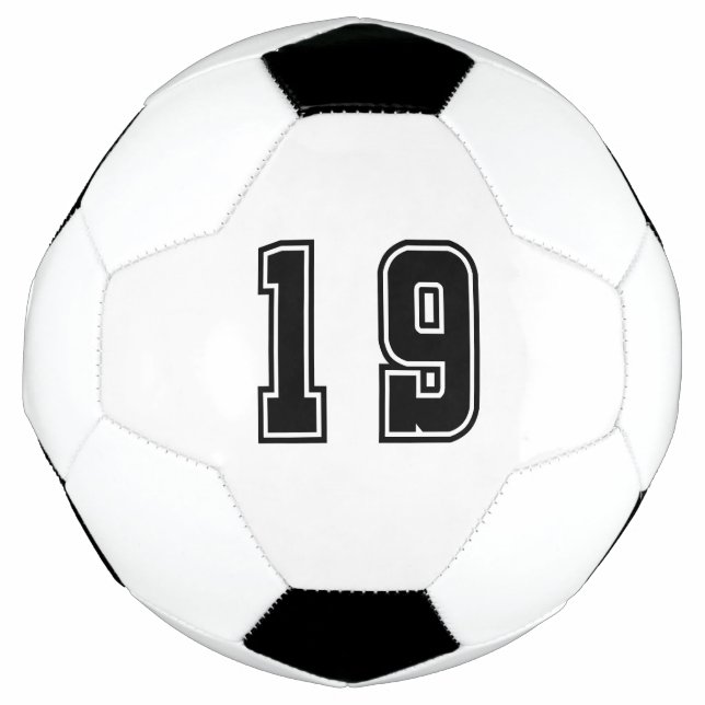 Ballon De Foot Numéro 19 (Devant)