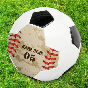 Ballon De Foot Numéro de base-ball Vintage personnalisé Rétro