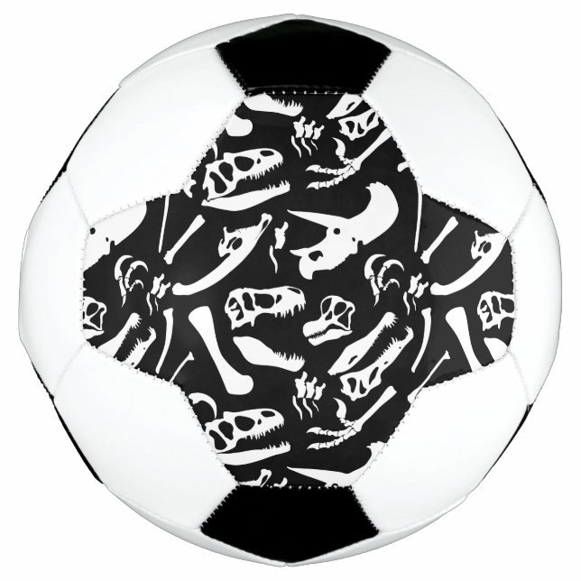 Ballon De Foot Os de dinosaure (Noir) (Devant)