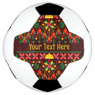 Ballon De Foot Palestine Tatreez Broderie traditionnelle