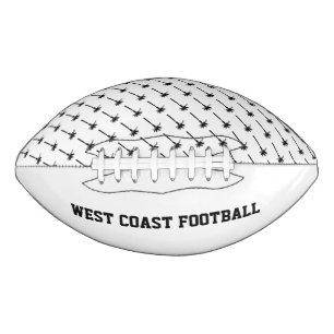 Ballon De Foot Palm Tree Motif Sports Équipe NOM Côte Ouest
